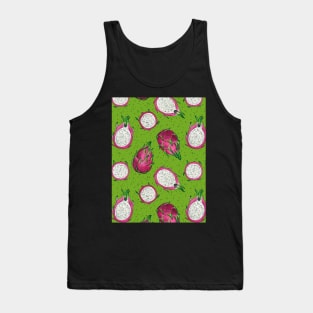 Red dragon fruit on green Tank Top